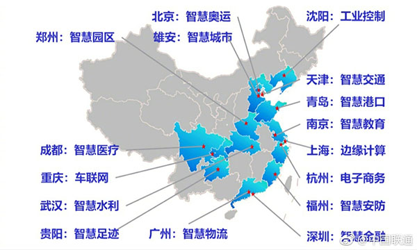 中國聯通5G行業應用布局