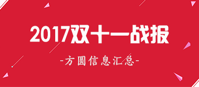 【方圓信息快訊】2017雙十一戰報：天貓成交1682億！京東成交1271億！